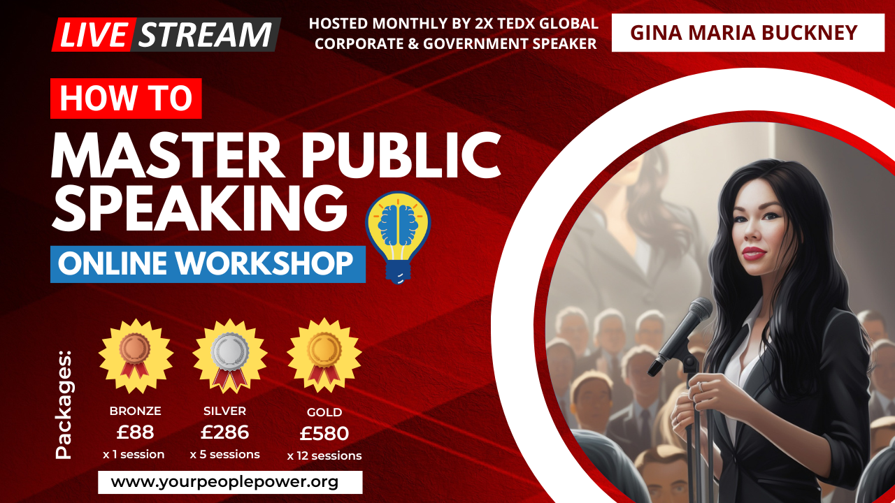 Public speaking online workshop masterclass